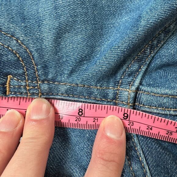 Everlane Mid-Rise Skinny Ankle Jean Mid Blue - Picture 8 of 9